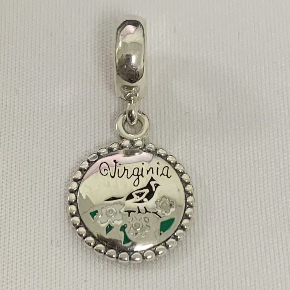Pandora Virginia Exclusive Charm, S925 Silver Jewelry